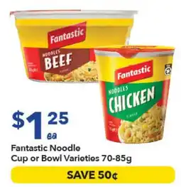 Ritchies Fantastic Noodle Cup or Bowl Varieties offer