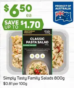 Foodland Simply Tasty Family Salads offer
