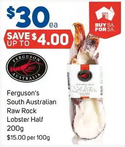 Foodland Ferguson's South Australian Raw Rock Lobster Half offer