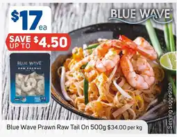 Foodland Blue Wave Prawn Raw Tail On offer
