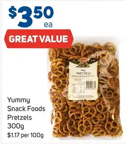Foodland Yummy Snack Foods Pretzels offer