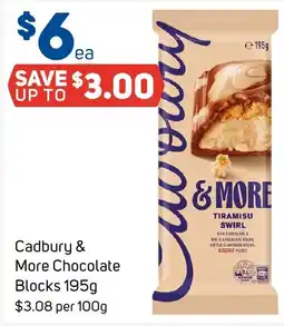 Foodland Cadbury & More Chocolate Blocks offer