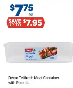 Foodland Décor Tellfresh Meat Container with Rack offer
