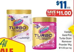 Foodland Vanish Gold Pro Turbo Stain Remover Powder offer