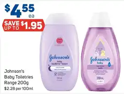 Foodland Johnson's Baby Toiletries Range offer