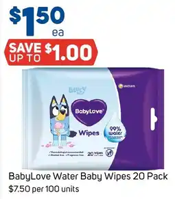 Foodland BabyLove Water Baby Wipes offer