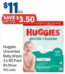 Foodland Huggies Unscented Baby Wipes offer