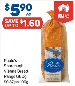 Foodland Paolo's Sourdough Vienna Bread offer