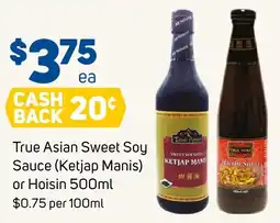 Foodland True Asian Sweet Soy Sauce (Ketjap Manis) or Hoisin offer