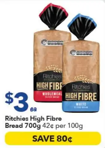 Ritchies High Fibre Bread