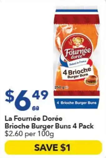 La Fournee Doree Brioche Burger Buns