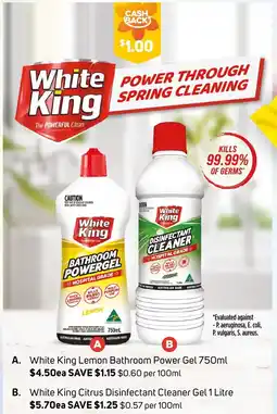 Foodland White King Lemon Bathroom Power Gel offer