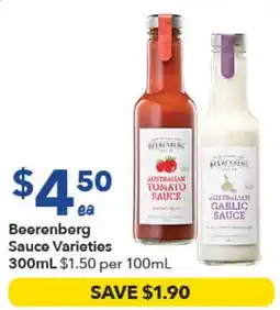 Ritchies Beerenberg Sauce Varieties offer