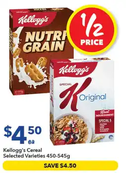Ritchies Kellogg's Cereal Selected Varieties offer