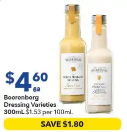 Ritchies Beerenberg Dressing Varieties offer