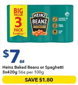 Ritchies Heinz Baked Beans or Spaghetti offer