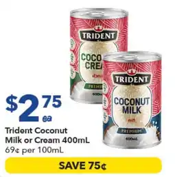 Ritchies Trident Coconut Milk or Cream offer