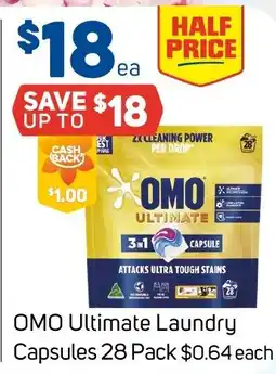 Foodland OMO Ultimate Laundry Capsules offer