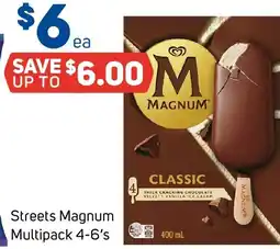 Foodland Streets Magnum Multipack 4-6's offer