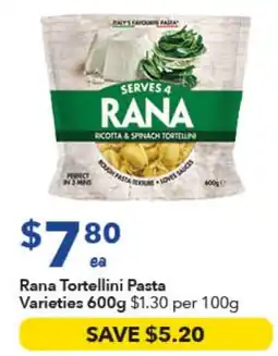 Ritchies Rana Tortellini Pasta Varieties offer