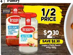 Drakes Leggo's Pasta Sauce offer
