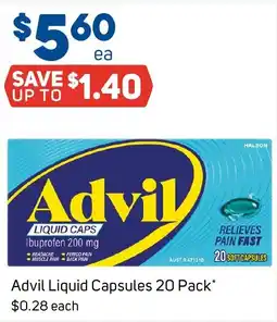 Foodland Advil Liquid Capsules offer