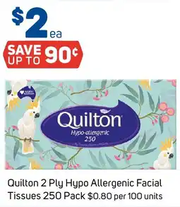 Foodland Quilton 2 Ply Hypo Allergenic Facial Tissues offer