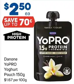 Foodland Danone YoPRO Yoghurt Pouch offer