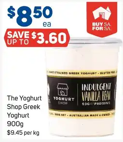 Foodland The Yoghurt Shop Greek Yoghurt offer