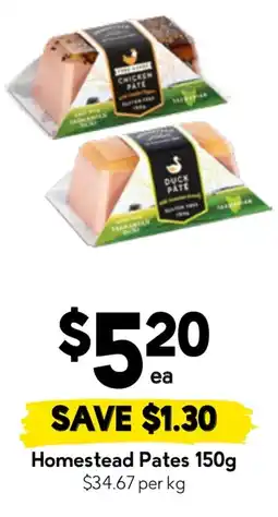 Drakes Homestead Pates offer
