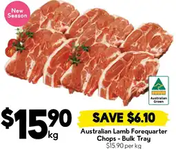 Drakes Australian Lamb Forequarter Chops - Bulk Tray offer