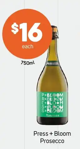 Foodland Press + Bloom Prosecco offer