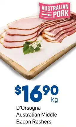 Foodland D'Orsogna Australian Middle Bacon Rashers offer