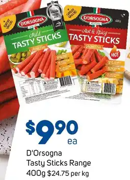 Foodland D'Orsogna Tasty Sticks Range offer