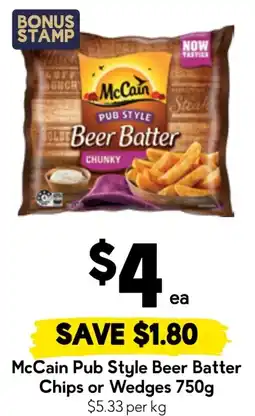 Drakes McCain Pub Style Beer Batter Chips or Wedges offer