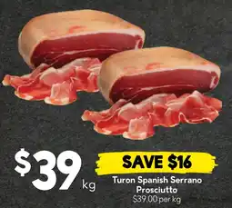 Drakes Turon Spanish Serrano Prosciutto offer