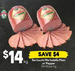 Drakes Bertocchi Mortadella Plain or Pepper offer