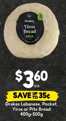 Drakes Drakes Yiros Bread offer