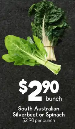 Drakes South Australian Silverbeet or Spinach offer