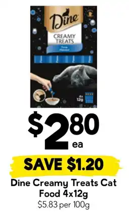 Drakes Dine Creamy Treats Cat Food offer