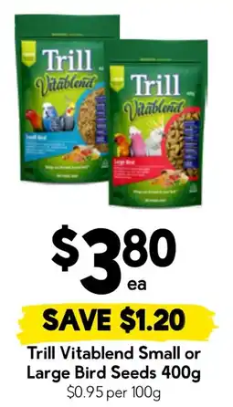 Drakes Trill Vitablend Bird Seeds offer