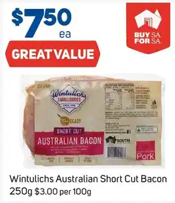 Foodland Wintulichs Australian Short Cut Bacon offer