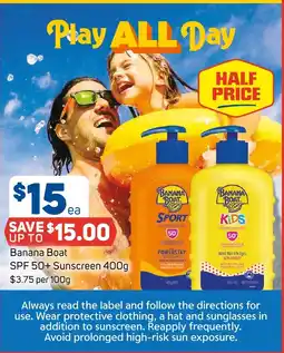 Foodland Banana Boat SPF 50+ Sunscreen offer