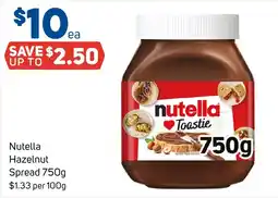 Foodland Nutella Hazelnut Spread offer