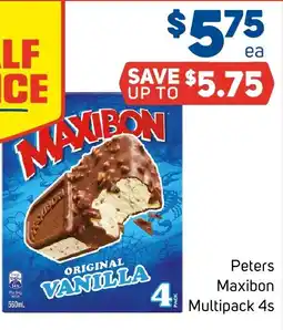 Foodland Peters Maxibon Multipack 4s offer