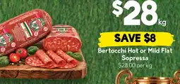 Drakes Bertocchi Hot or Mild Flat Sopressa offer