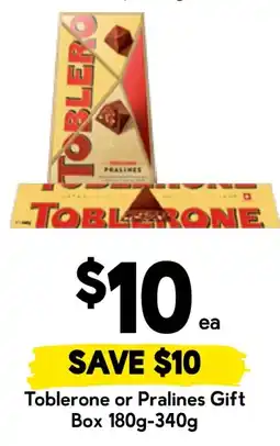Drakes Toblerone Pralines Gift Box offer