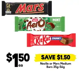 Drakes Nestle or Mars Medium Bars offer