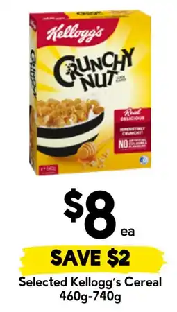 Drakes Kellogg's Crunchy Nut Cereal offer