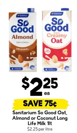 Drakes Sanitarium So Good Oat, Almond or Coconut Long Life Milk offer